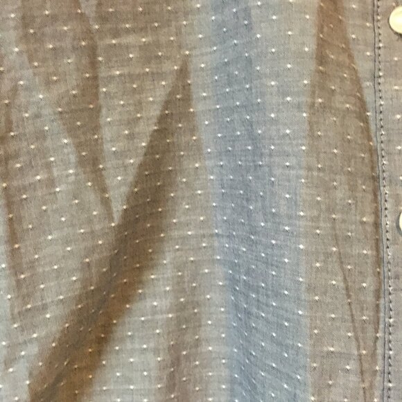 Tom Tailor Grey and White Dot Texture Cotton Button Down Dress Shirt - Picture 6 of 14